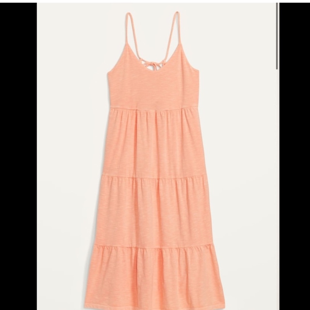 Old Navy Tiered Cami Dress in Peach